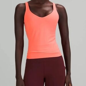 Lululemon Align Waist-Length Tank, Raspberry Cream Sz 4